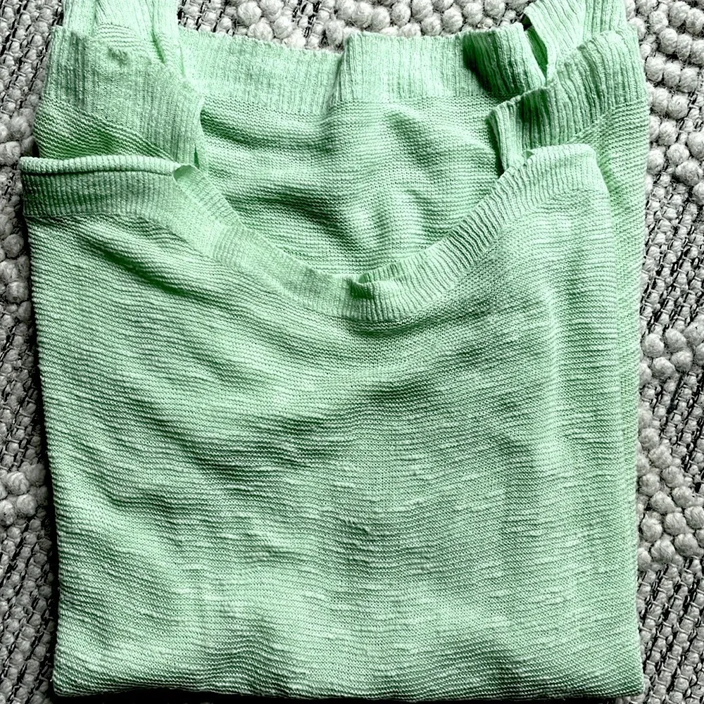 Vtg EILEEN FISHER 100% Organic Linen/Cotton Knit Top  Sz: S